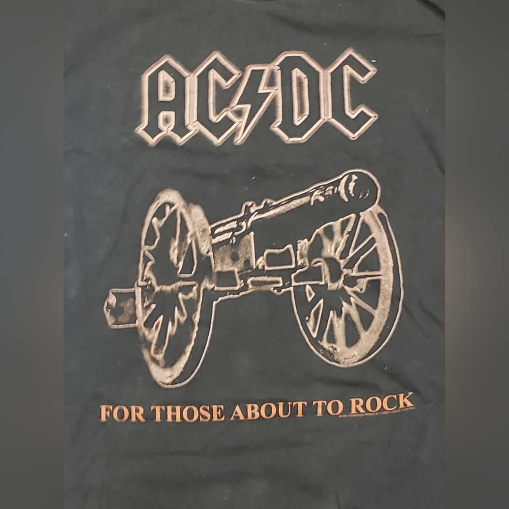 Vintage 90s ACDC 1999 Copywrite T Shirt For Those About To Rock 2000 Tour Shirt
